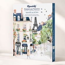 Charger l'image dans la galerie, Coffret Peinture par numéros - Aquarelle rue de Paris Figured'Art