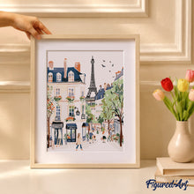 Charger l'image dans la galerie, Coffret Peinture par numéros - Aquarelle rue de Paris