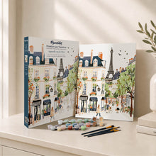 Charger l'image dans la galerie, Coffret Peinture par numéros - Aquarelle rue de Paris
