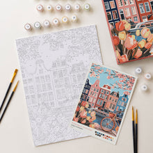 Charger l'image dans la galerie, Coffret Peinture par numéros - Printemps à Amsterdam