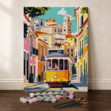 Charger l'image dans la galerie, Coffret Peinture par numéros - Rue de Lisbonne