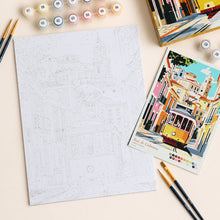 Charger l'image dans la galerie, Coffret Peinture par numéros - Rue de Lisbonne