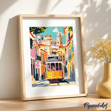 Charger l'image dans la galerie, Coffret Peinture par numéros - Rue de Lisbonne