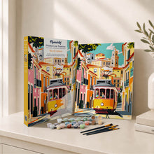Charger l'image dans la galerie, Coffret Peinture par numéros - Rue de Lisbonne