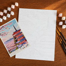 Charger l'image dans la galerie, Coffret Peinture par numéros - Pagode du Mont Fuji