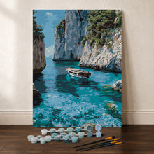 Charger l'image dans la galerie, Coffret Peinture par numéros - Crique bleue paisible