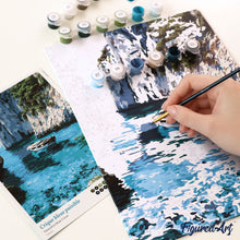Charger l'image dans la galerie, Coffret Peinture par numéros - Crique bleue paisible