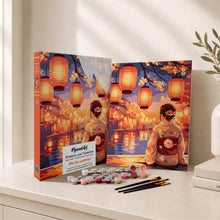 Charger l'image dans la galerie, Coffret Peinture par numéros - Fête des Lanternes