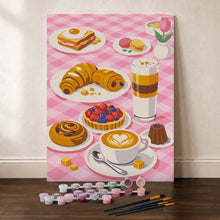 Charger l'image dans la galerie, Coffret Peinture par numéros - Petit déjeuner sucré