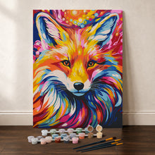 Charger l'image dans la galerie, Coffret Peinture par numéros - Renard coloré abstrait