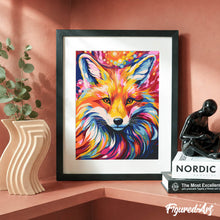 Charger l'image dans la galerie, Coffret Peinture par numéros - Renard coloré abstrait