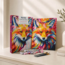 Charger l'image dans la galerie, Coffret Peinture par numéros - Renard coloré abstrait