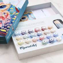 Charger l'image dans la galerie, Coffret Peinture par numéros - Chouette douce