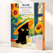 Charger l'image dans la galerie, Coffret Peinture par numéros - Chat noir d'Été Figured'Art