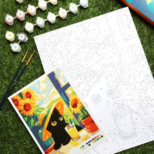 Charger l'image dans la galerie, Coffret Peinture par numéros - Chat noir d'Été