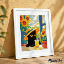 Charger l'image dans la galerie, Coffret Peinture par numéros - Chat noir d'Été