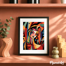 Charger l'image dans la galerie, Coffret Peinture par numéros - Femme abstraite