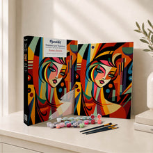 Charger l'image dans la galerie, Coffret Peinture par numéros - Femme abstraite