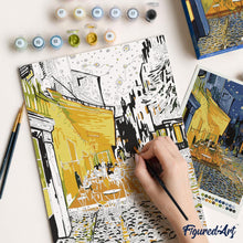 Charger l'image dans la galerie, Coffret Peinture par numéros - Terrasse du café le soir
Vincent van Gogh
