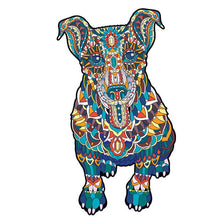 Charger l&#39;image dans la galerie, Puzzle 2D en Bois - Chien Mandala
