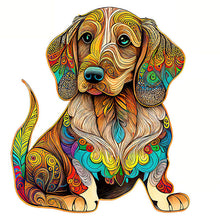 Charger l&#39;image dans la galerie, Puzzle 2D en Bois - Mandala Teckel