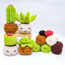 Charger l&#39;image dans la galerie, Kit Amigurumi Crochet - Cactus en Pots Figured&#39;Art