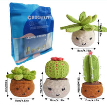 Charger l&#39;image dans la galerie, Kit Amigurumi Crochet - Cactus en Pots