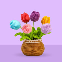 Charger l&#39;image dans la galerie, Kit Amigurumi Crochet - Bouquet de Tulipes Figured&#39;Art