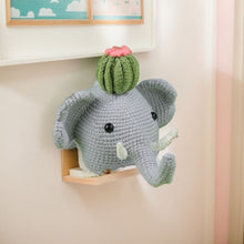 Charger l&#39;image dans la galerie, Kit Amigurumi Crochet - Éléphant avec Cactus
