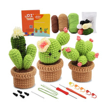 Charger l&#39;image dans la galerie, Kit Amigurumi Crochet - Trio de Cactus