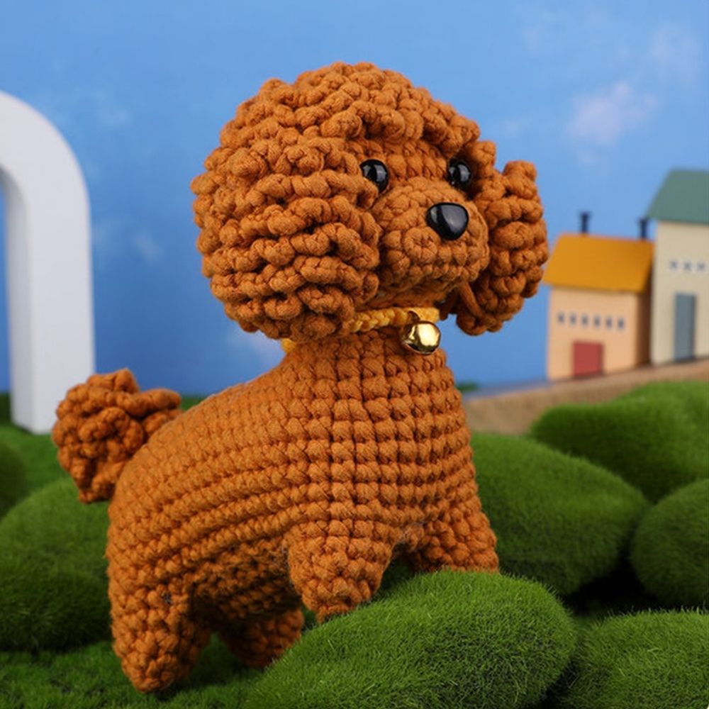Kit Amigurumi Crochet - Caniche Marron Figured'Art