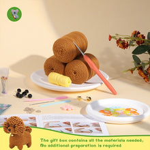 Charger l&#39;image dans la galerie, Kit Amigurumi Crochet - Caniche Marron