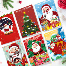 Charger l&#39;image dans la galerie, Peinture par numéros Lot de 6 Cartes de Noël DIY - Série 3