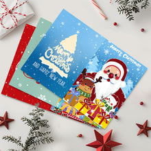 Charger l&#39;image dans la galerie, Peinture par numéros Lot de 6 Cartes de Noël DIY - Série 3