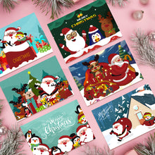 Charger l&#39;image dans la galerie, Peinture par numéros Lot de 6 Cartes de Noël DIY - Série 4