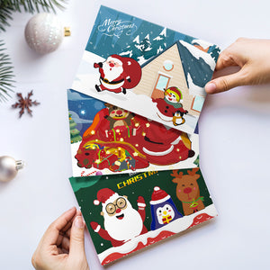 Peinture par numéros Lot de 6 Cartes de Noël DIY - Série 4