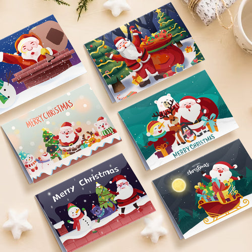 Peinture par numéros Lot de 6 Cartes de Noël DIY - Série 5