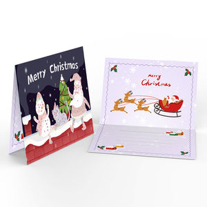 Peinture par numéros Lot de 6 Cartes de Noël DIY - Série 5