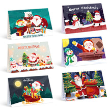 Charger l&#39;image dans la galerie, Peinture par numéros Lot de 6 Cartes de Noël DIY - Série 5