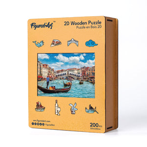 Puzzle en Bois Adulte - Le Canal de Venise