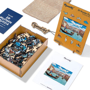 Puzzle en Bois Adulte - Le Canal de Venise