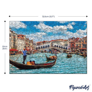 Puzzle en Bois Adulte - Le Canal de Venise