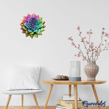 Charger l&#39;image dans la galerie, Puzzle en Bois Adulte - Plante succulente arc-en-ciel