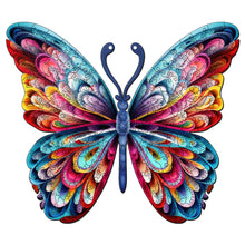 Charger l&#39;image dans la galerie, Puzzle en Bois Adulte - Papillon arc-en-ciel magnifique