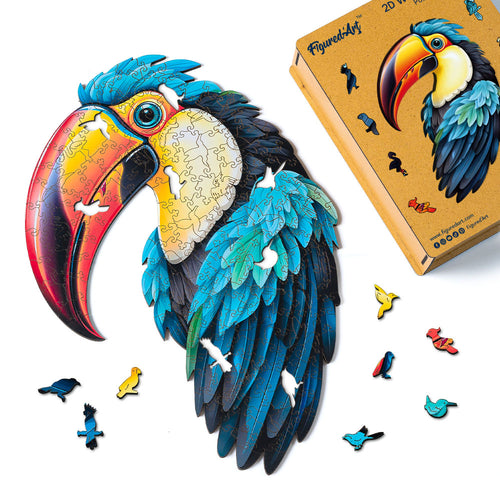 Puzzle en Bois Adulte - Toucan coloré