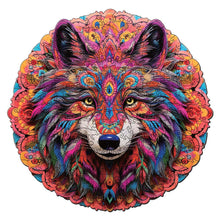 Charger l&#39;image dans la galerie, Puzzle en Bois Adulte - Loup vibrant