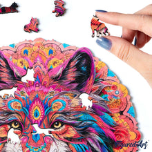 Charger l&#39;image dans la galerie, Puzzle en Bois Adulte - Loup vibrant