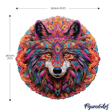 Charger l&#39;image dans la galerie, Puzzle en Bois Adulte - Loup vibrant