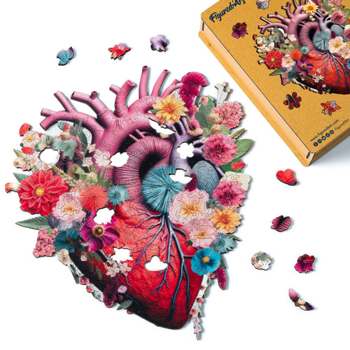 Puzzle en Bois Adulte - Anatomie du Cœur floral