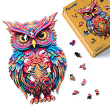 Charger l&#39;image dans la galerie, Puzzle en Bois Adulte - Chouette radieuse